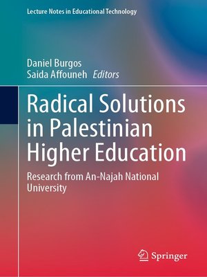 cover image of Radical Solutions in Palestinian Higher Education